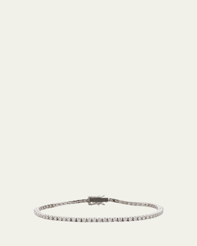 White Gold Diamond 4-Prong Bracelet